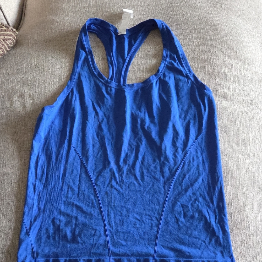 Fabletics Royal Blue Racerback Tank Top